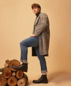 Bart Lace Up Boot -Bullboxer AU Shop 17 Bart23wIMPO Black Tumbled Leather1356