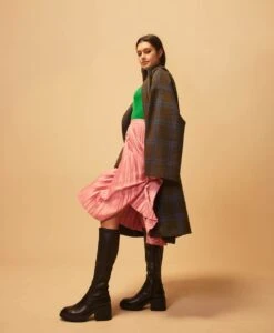 Bodrum Knee High Boot -Bullboxer AU Shop 23 Bodrum23wMCDO Black Leather A B1892