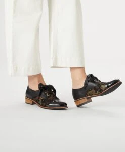 Abyssinian Lace Up -Bullboxer AU Shop Abyssinian20wVTSO Black Multi Leather Combo Hero