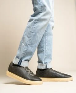 Bullboxer Arnold Casual Shoe -Bullboxer AU Shop Arnold23wSULO Khaki Leather 03267 WEB