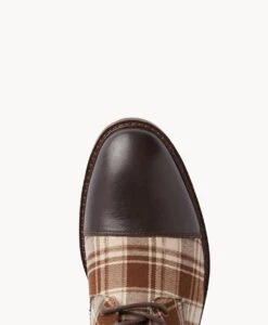 Barnes Men's Lace Up Boot -Bullboxer AU Shop Barnes21sIMPO Dark Brown Check 5 2