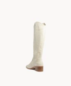 Blaine Knee High Boot -Bullboxer AU Shop Blaine23wMCDO Vintage Cream Croc 4