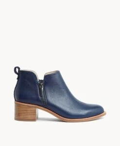 Blink Ankle Boot -Bullboxer AU Shop Blink23wMCDO Navy Leather Navy Suede 2