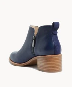 Blink Ankle Boot -Bullboxer AU Shop Blink23wMCDO Navy Leather Navy Suede 4
