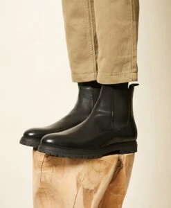 Bodie Men's Chelsea Boot -Bullboxer AU Shop Bodie Black Leather 0440
