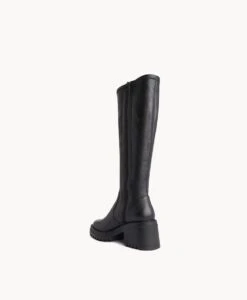 Bodrum Knee High Boot -Bullboxer AU Shop Bodrum23wMCDO Black Leather 4 1