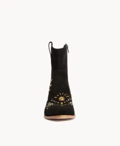 Bounty Ankle Boot -Bullboxer AU Shop Bounty23wMCDO Black Suede Embroidery 3 2