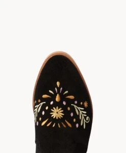 Bounty Ankle Boot -Bullboxer AU Shop Bounty23wMCDO Black Suede Embroidery 5 2