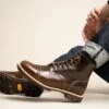 Brady Military Boot -Bullboxer AU Shop Brady23wMCDO Brown Leather 03160 WEB