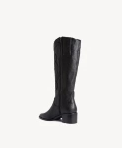 Buxton Western Knee High Boot -Bullboxer AU Shop Buxton23wMCDO Black Leather 4