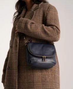 Caitlyn Crossbody Bag -Bullboxer AU Shop Caitlyn22wGNRO Navy Leather 3 WEB