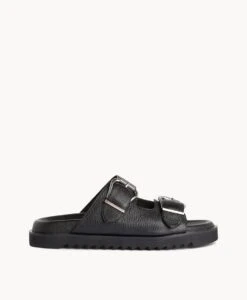Calvin Slide -Bullboxer AU Shop Calvin22sMCDO Black Leather 2