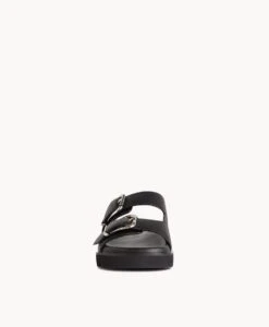 Calvin Slide -Bullboxer AU Shop Calvin22sMCDO Black Leather 3
