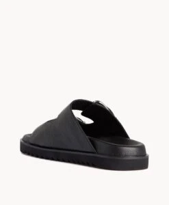 Calvin Slide -Bullboxer AU Shop Calvin22sMCDO Black Leather 4