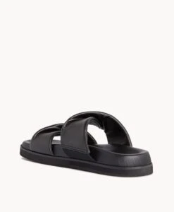 Croissant Sandal -Bullboxer AU Shop Croissant22sMCDO Black Leather 4