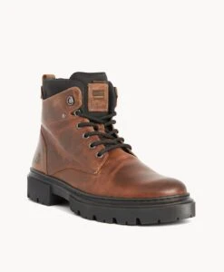 Bullboxer Declan Men's Grunge Boot -Bullboxer AU Shop Declan22wSULO Brown Leather 1