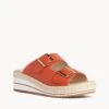 Eagle Wedge Sandal 1 Eagle Wedge Sandal -Bullboxer AU Shop Eagle22sMCDO Burnt Orange 1 1