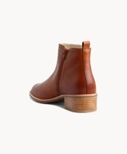 Ebony Leather Ankle Boot -Bullboxer AU Shop Ebony20wMCDO Brandy Leather 4
