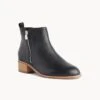 Ebony Wide Ankle Boot -Bullboxer AU Shop EbonyWide21wMCDO Black Leather 1