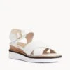 Eden Wedge Sandal 1 Eden Wedge Sandal -Bullboxer AU Shop Eden22sMCDO White Leather 1