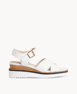 Eden Wedge Sandal -Bullboxer AU Shop Eden22sMCDO White Leather 2