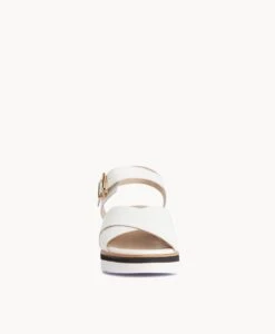 Eden Wedge Sandal -Bullboxer AU Shop Eden22sMCDO White Leather 3