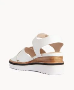 Eden Wedge Sandal -Bullboxer AU Shop Eden22sMCDO White Leather 4