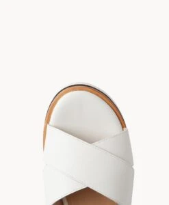 Eden Wedge Sandal -Bullboxer AU Shop Eden22sMCDO White Leather 5