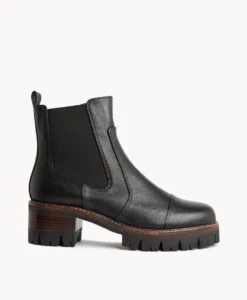 Edena Ankle Boot -Bullboxer AU Shop Edena23wMCDO Black Leather 2