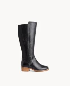 Elisa Wide Knee High Boot -Bullboxer AU Shop Elisa22wMCDO Black Leather 02