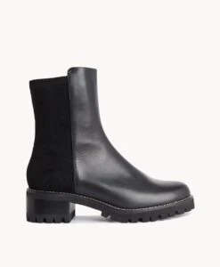 Envy Ankle Boot -Bullboxer AU Shop Envy23wMCDO Black Leather Black Suede 2