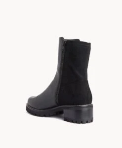 Envy Ankle Boot -Bullboxer AU Shop Envy23wMCDO Black Leather Black Suede 4