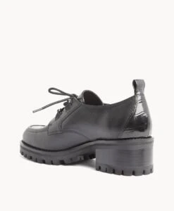 Esky Lace Up -Bullboxer AU Shop Esky23wMCDO Black Leather Black Croc 4