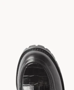 Esky Lace Up -Bullboxer AU Shop Esky23wMCDO Black Leather Black Croc 5