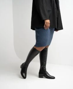 Evermore Knee High Boot -Bullboxer AU Shop Evermore23wSPSO Black Leather6889 WEB