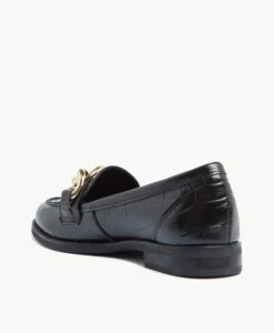 Fae Chain Loafer -Bullboxer AU Shop FaeChain23wSLMO Black Croc Leather 4