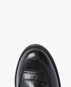 Fae Chain Loafer -Bullboxer AU Shop FaeChain23wSLMO Black Croc Leather 5