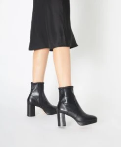 Felon Platform Boot -Bullboxer AU Shop Felon22wMCDO Black Leather 6787