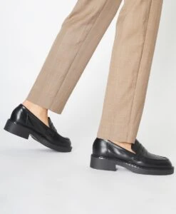 Fran Loafer -Bullboxer AU Shop Fran22wSMLO Black Leather 6804