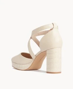 Frankie Platform -Bullboxer AU Shop Frankie22sMCDO White Leather Vintage Cream Leather 4 1