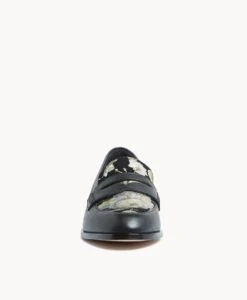 Iova Loafer -Bullboxer AU Shop Iova23wMCDO Black Floral Black Suede 3