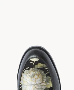 Iova Loafer -Bullboxer AU Shop Iova23wMCDO Black Floral Black Suede 5