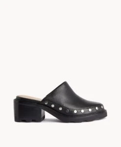 Jolene Mule -Bullboxer AU Shop Jolene23wMCDO Black Leather 2 1