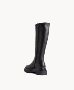 Kaz Knee High Boot -Bullboxer AU Shop Kaz22wMCDO Black Leather 4