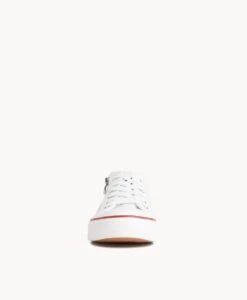 Kellie Sneaker -Bullboxer AU Shop Kellie Canvas Zip W White Red Black 3