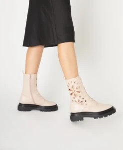 Kira Combat Boot -Bullboxer AU Shop Kira22wMCDO Pink Leather ECOMM