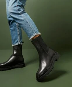 Kyle Combat Boot -Bullboxer AU Shop Kyle Black Leather 0800