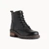Leah Lace Up Boot -Bullboxer AU Shop Leah21wVTSO Black Leather 1