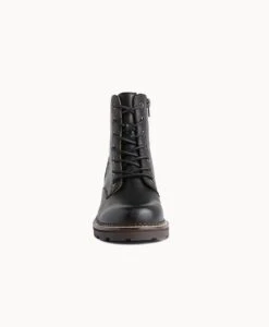 Leah Lace Up Boot -Bullboxer AU Shop Leah21wVTSO Black Leather 3