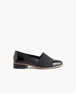 Lena Wide Flat -Bullboxer AU Shop LenaWide21wMCDO Black Leather 2